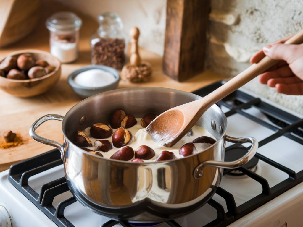 Fabriquer sa crème de marrons maison avec les châtaignes de la Drôme